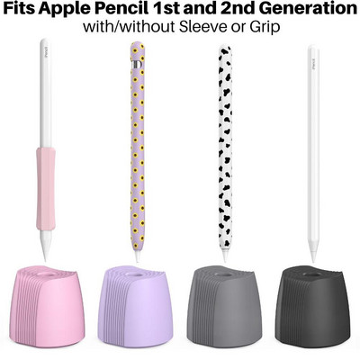Prijenosni silikonski stalak za Apple Pencil 1/2 Držač punjača Neklizajuća baza Olovka Stanica za punjenje Dock Adapter Dodatna olovka za tablet