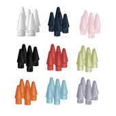 5бр. Резервни върхове за смяна на цвят за Apple Pencil 1-во 2-ро поколение накрайници за iPad Pen Резервни писци за iPencil Stylus Pen накрайници