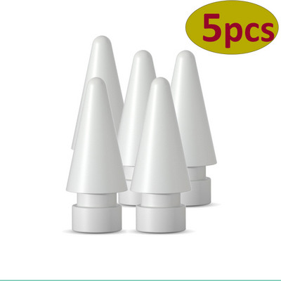 5бр. Резервни върхове за смяна на цвят за Apple Pencil 1-во 2-ро поколение накрайници за iPad Pen Резервни писци за iPencil Stylus Pen накрайници