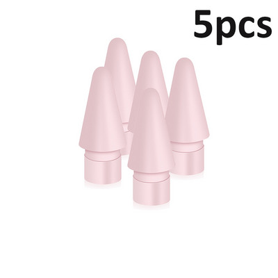 5бр. Резервни върхове за смяна на цвят за Apple Pencil 1-во 2-ро поколение накрайници за iPad Pen Резервни писци за iPencil Stylus Pen накрайници