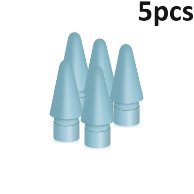 5бр. Резервни върхове за смяна на цвят за Apple Pencil 1-во 2-ро поколение накрайници за iPad Pen Резервни писци за iPencil Stylus Pen накрайници