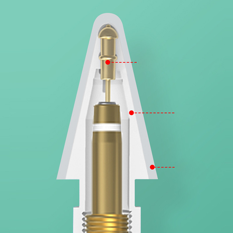 5бр. Резервни върхове за смяна на цвят за Apple Pencil 1-во 2-ро поколение накрайници за iPad Pen Резервни писци за iPencil Stylus Pen накрайници