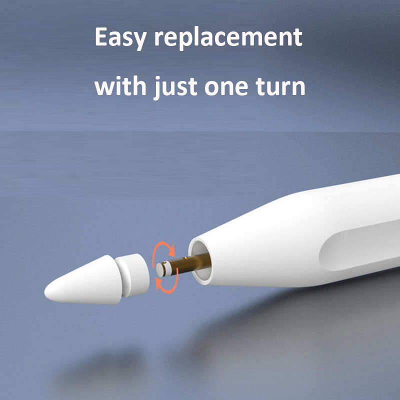 5бр. Резервни върхове за смяна на цвят за Apple Pencil 1-во 2-ро поколение накрайници за iPad Pen Резервни писци за iPencil Stylus Pen накрайници