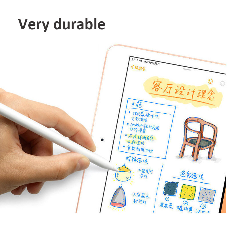 5бр. Резервни върхове за смяна на цвят за Apple Pencil 1-во 2-ро поколение накрайници за iPad Pen Резервни писци за iPencil Stylus Pen накрайници