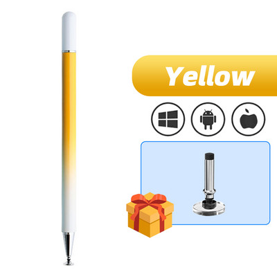 SEYNLI magnetinio jutiklinio ekrano rašiklio gradiento spalvos įmontuotas keičiamas siurbimo puodelis rašiklio antgalis permatomas disko talpinis pieštukas