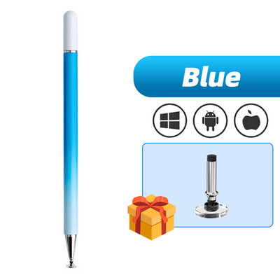 SEYNLI magnetinio jutiklinio ekrano rašiklio gradiento spalvos įmontuotas keičiamas siurbimo puodelis rašiklio antgalis permatomas disko talpinis pieštukas