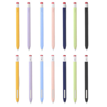 За Apple Pencil 1 2 Силиконов калъф за писалка Pen Stylus Sleeve Защитен калъф за калъф Неплъзгаща се писалка iPad Stylus Case Anti-fall
