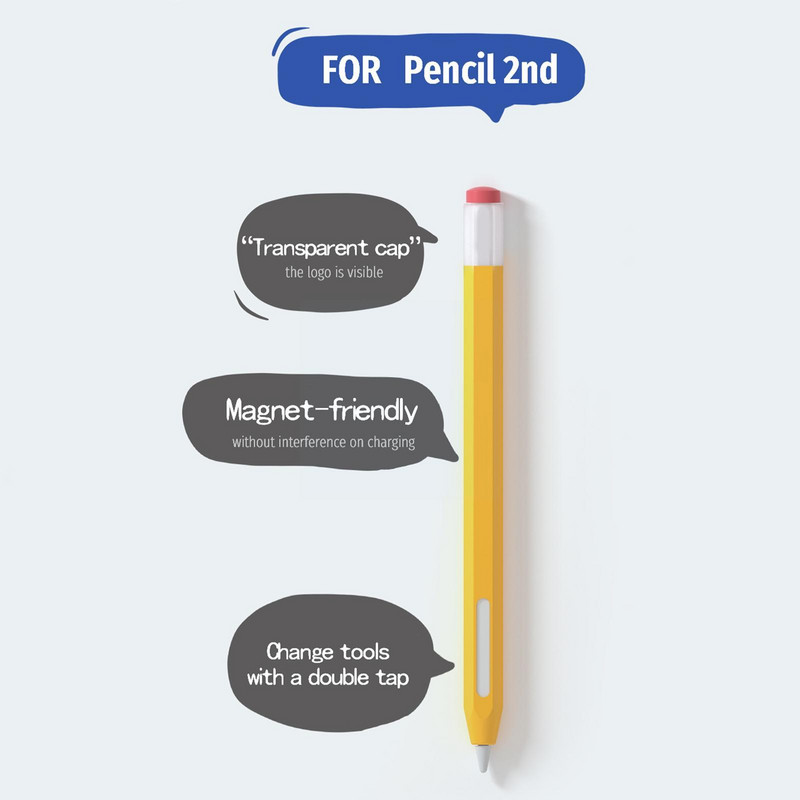 Za Apple Pencil 1 2 Silikonska maska za olovku Pen Stylus Sleeve Zaštitna torbica za olovku Neklizajuća olovka iPad Stylus torbica Zaštita od pada