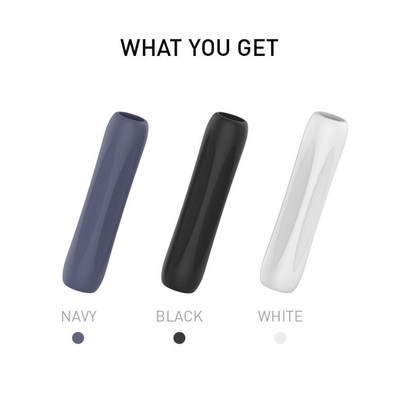 3 vnt. apsauginis maišelis, silikoninis dangtelis Apple pieštukui 1 2 priedai Nebraižomas iPad jutiklinio ekrano rašiklio dėklas, skirtas pieštukui 1 ir 2