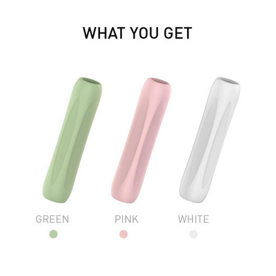 3 vnt. apsauginis maišelis, silikoninis dangtelis Apple pieštukui 1 2 priedai Nebraižomas iPad jutiklinio ekrano rašiklio dėklas, skirtas pieštukui 1 ir 2