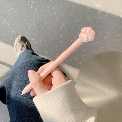 Jauks Kawaii Cat Paw aizsarguzmavas vāciņš Apple zīmulim 1 2 1./2. silikona vāciņš Ipad planšetdatora skārienpildspalvas irbuļa vāciņam