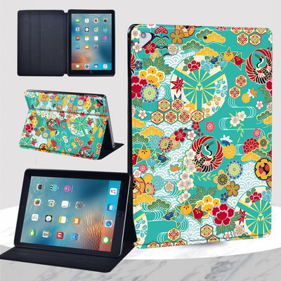 2022 Air 5 tok Apple IPad Air 1 2 9,7"/Air 3 10,5"/Air 4 10,9" virágnyomat leesésgátló állványhoz, bőr táblagép védőburkolat