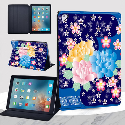 2022 Air 5 tok Apple IPad Air 1 2 9,7"/Air 3 10,5"/Air 4 10,9" virágnyomat leesésgátló állványhoz, bőr táblagép védőburkolat