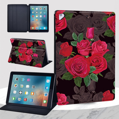 2022 Air 5 tok Apple IPad Air 1 2 9,7"/Air 3 10,5"/Air 4 10,9" virágnyomat leesésgátló állványhoz, bőr táblagép védőburkolat