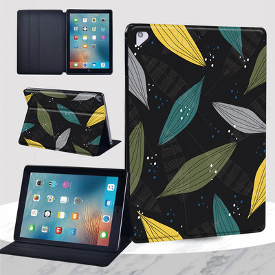 2022 Air 5 tok Apple IPad Air 1 2 9,7"/Air 3 10,5"/Air 4 10,9" virágnyomat leesésgátló állványhoz, bőr táblagép védőburkolat