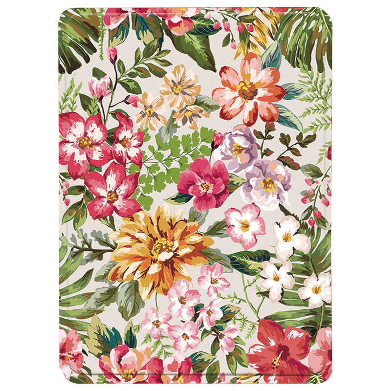 2022 Air 5 tok Apple IPad Air 1 2 9,7"/Air 3 10,5"/Air 4 10,9" virágnyomat leesésgátló állványhoz, bőr táblagép védőburkolat