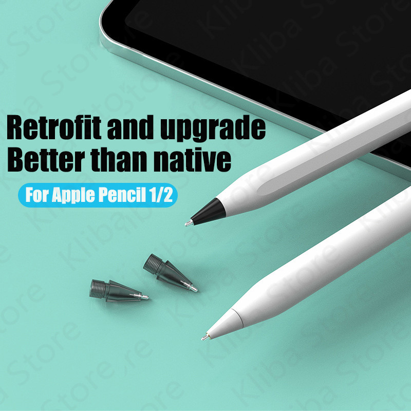 1 gab. Zīmuļa uzgalis Rezerves adatas uzgalis Crystal Diamond Caurspīdīgs nomaiņas uzgalis Apple Pencil Gen 1/2