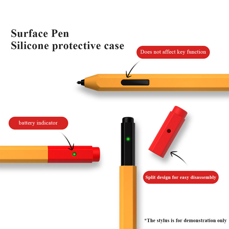 Szilikon védő tolltartó Microsoft Surface Penhez Stylus Cover Bőrvédő hüvely Microsoft Surface Penhez