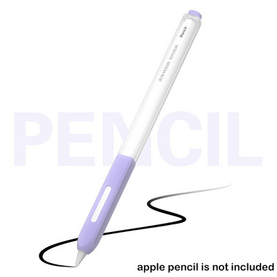 Μαλακό προστατευτικό μανίκι σιλικόνης για αντιολισθητικό κάλυμμα θήκης Apple Pencil 2 για iPad Tablet Touch Pen Stylus Protector Skin