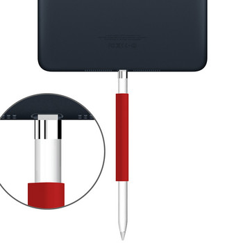 Мек силиконов държач с магнитна ръкохватка Защитен калъф Капак с капачка за писец за Apple Pencil iPencil Stylus Pen Аксесоари
