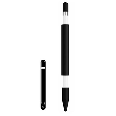 Mīksta silikona magnētiskā roktura turētāja piedurknes aizsargapvalks ar uzgali Apple Pencil iPencil Stylus pildspalvas piederumiem