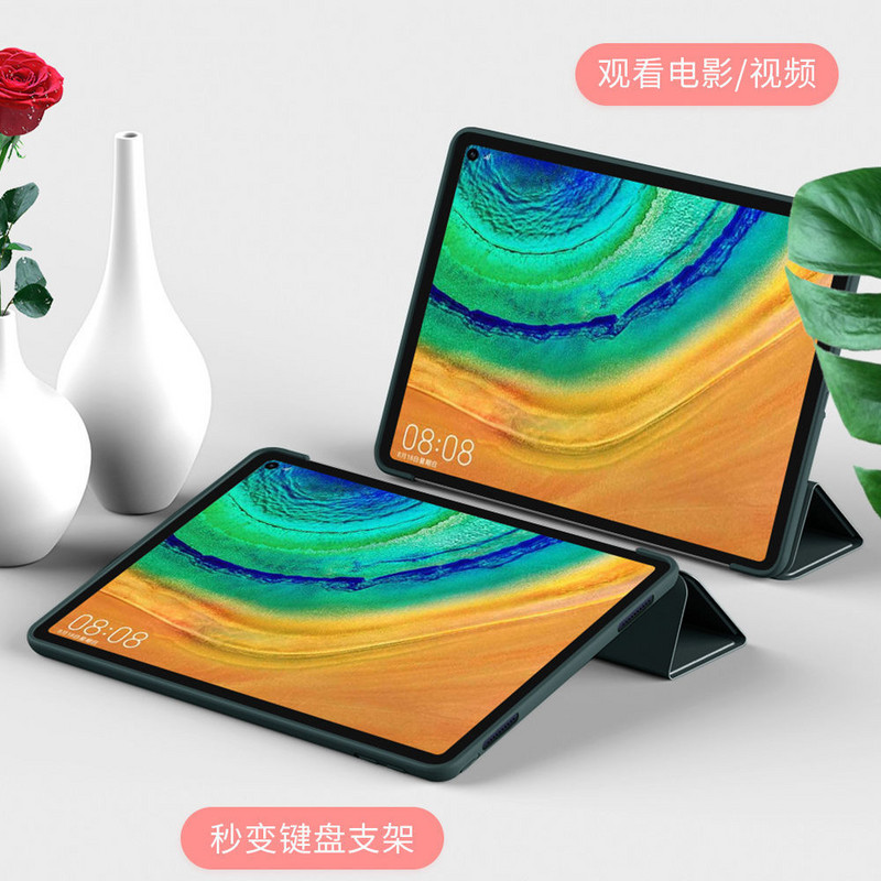 Vāks priekš Huawei Matepad SE 10.4 11 T10S T10 / Pro 10.8 / Honor V6 statīva aizsargvāciņš Mediapad M6 8.4" planšetdatoram Funda