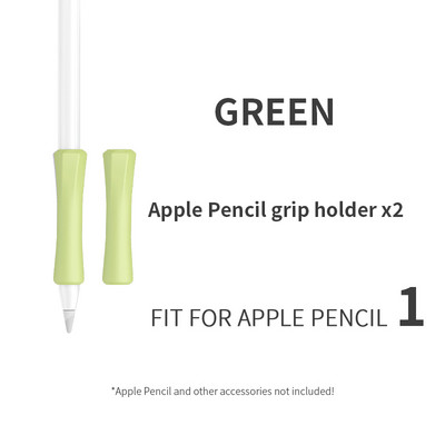 Minkštos rankenos silikoninis laikiklis Apple Pencil 1-am ir 2-ajam jutiklinio ekrano rašiklio rankenoms Apsauginis rašiklio dangtelis, neslystantis įbrėžimams