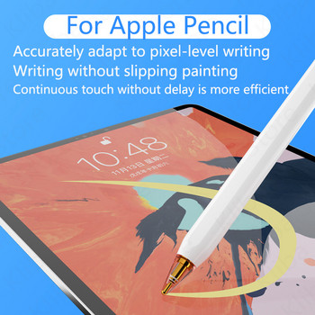 За Apple Pencil Tips Резервен резервен накрайник за писец 2PCS За Apple Pencil 1-во 2-ро поколение писци Накрайници за стилус