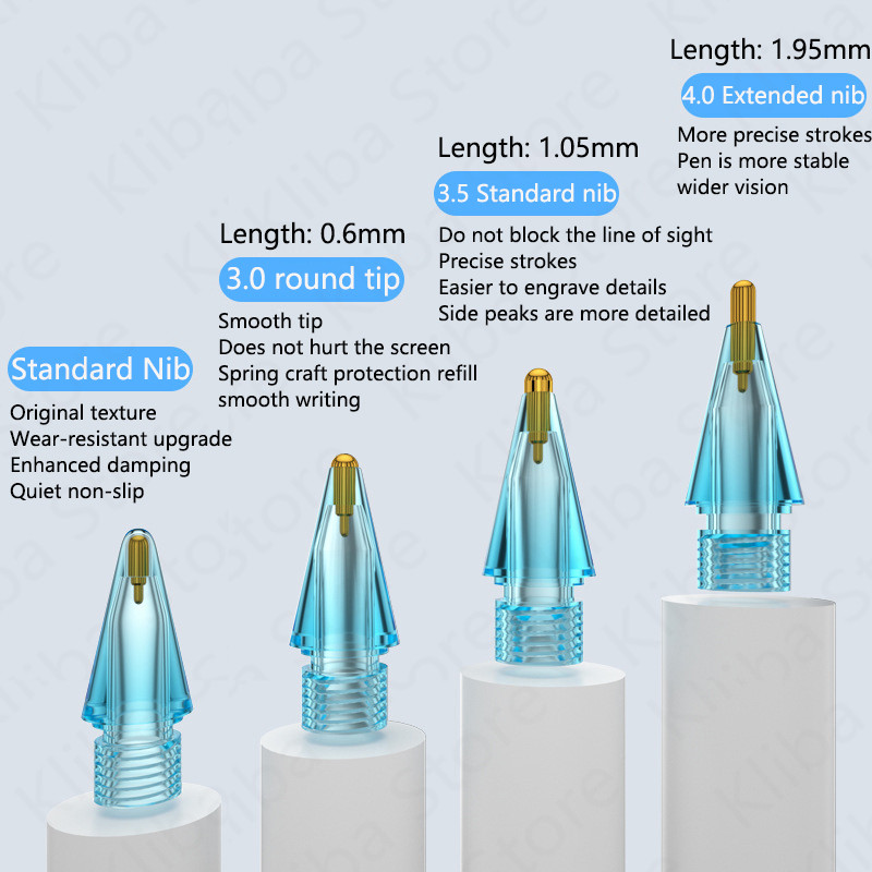 Za vrhove Apple Pencil, rezervni zamjenski vrh vrha, 2 KOM. Za vrhove Apple Pencil 1. 2. generacije, vrhove Stylus Pen