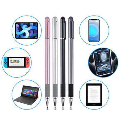 Универсална писалка 2 в 1, таблет, смартфон, писалка за рисуване, капацитивен екран, сензорен молив за мобилни устройства с Android, интелигентен аксесоар