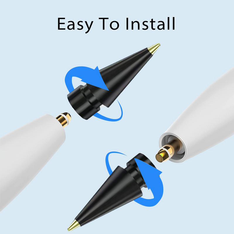 Nadograđeni vrh za olovku ForApple Za Apple Pencil 1. i 2. generacije, zamjenski metalni zamjenski vrh za olovku