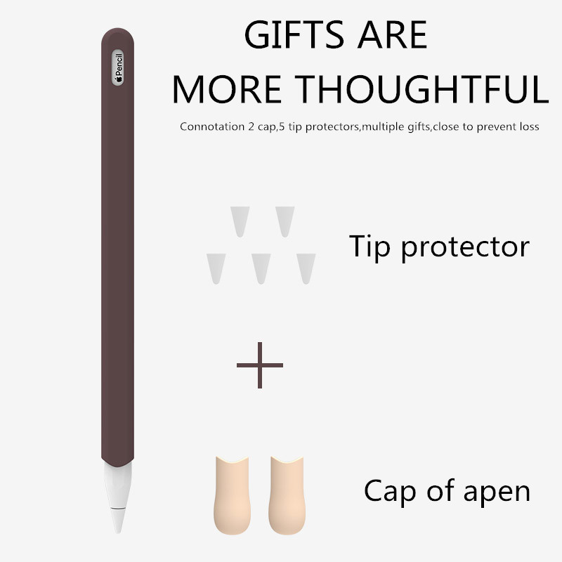 Cute Cookies Silikona zīmuļa futrālis Apple Pencil 2/1 maciņš iPad planšetdatora skārienpildspalvai Stylus karikatūras aizsarguzmavas vāciņš