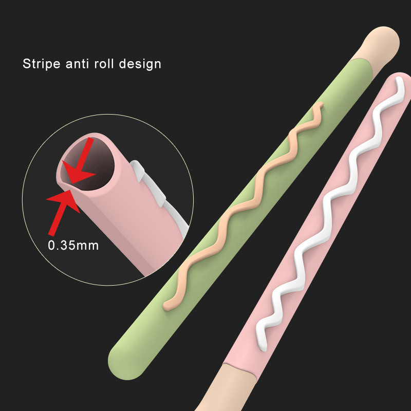 Cute Cookies Silikona zīmuļa futrālis Apple Pencil 2/1 maciņš iPad planšetdatora skārienpildspalvai Stylus karikatūras aizsarguzmavas vāciņš