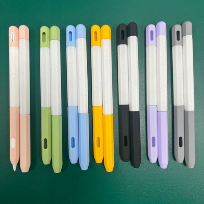 Stylus Cover szilikon tolltartó Apple Pencil 1 2 színben egyezik Stylus védőtok, csúszásmentes, zuhanásgátló iPad toll 2 1 fedél