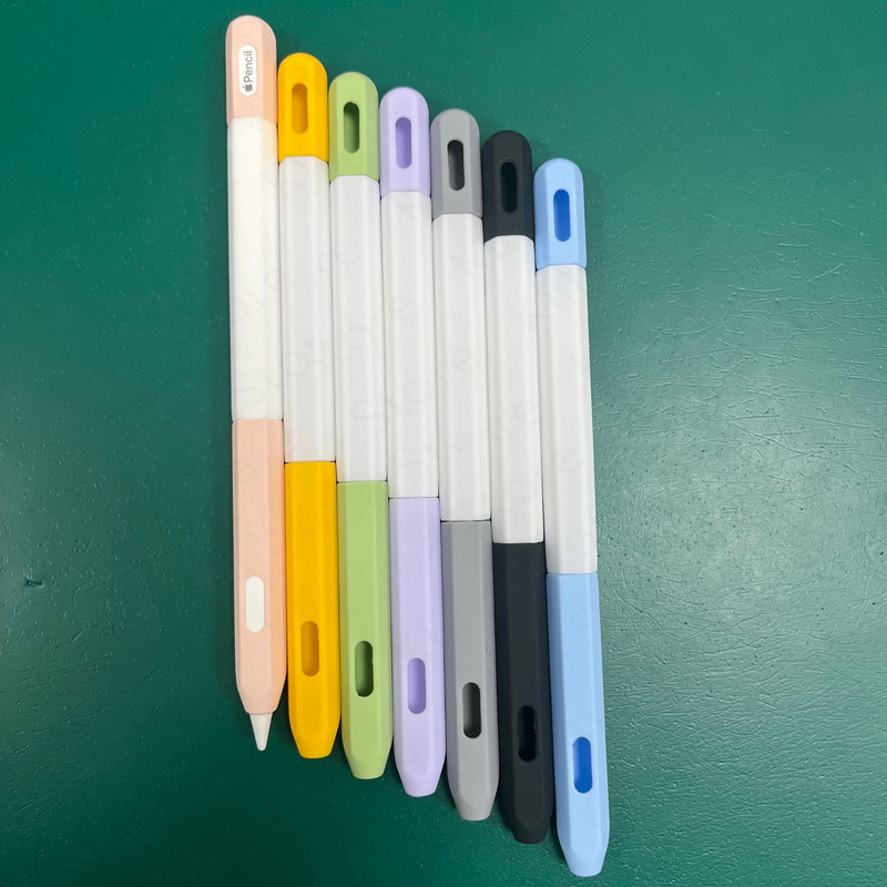 Stylus Cover Silikonska futrola za olovku za Apple Pencil 1 2 Zaštitna futrola za olovku koja odgovara boji Neklizajuća protiv pada iPad Pen Pen 2 1 Cover