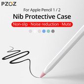 PZOZ 8 τμχ Προστατευτική θήκη για Apple Pencil 1 2η θήκη σιλικόνης για μολύβι Apple 2 Pen Point Stylus Θήκη Penpoint
