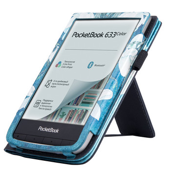 Калъф със стойка за PocketBook 617 eReader 2022 г., премиум калъф от PU кожа с ръчно стартиране и автоматично заспиване