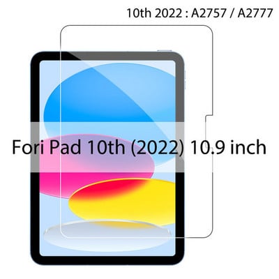 Zaštitno staklo od kaljenog stakla za iPad Air 2022 Mini 6 5 4 3 2 Pro 11 10.9 10.5 10.2 5. 6. 7. 8. 9. generacije Film 2020.