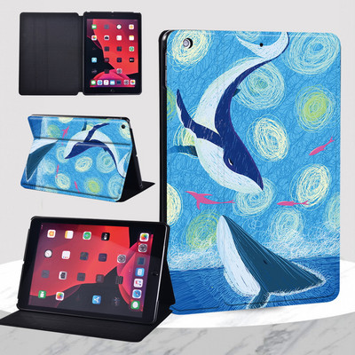 IPad 9th Case 2021 IPad 10.2 7th 8th Generation Case Funda Leather Cartoon Print iPad Mini 1 2 3 / Mini 4 5 / iPad 5th 6th Cover