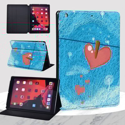 IPad 9th Case 2021 IPad 10.2 7th 8th Generation Case Funda Leather Cartoon Print iPad Mini 1 2 3 / Mini 4 5 / iPad 5th 6th Cover