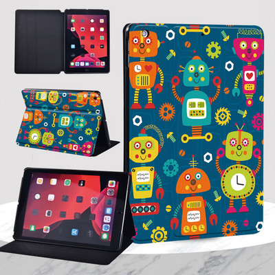 IPad 9th Case 2021 IPad 10.2 7th 8th Generation Case Funda Leather Cartoon Print iPad Mini 1 2 3 / Mini 4 5 / iPad 5th 6th Cover