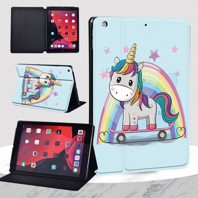 IPad 9th Case 2021 IPad 10.2 7th 8th Generation Case Funda Leather Cartoon Print iPad Mini 1 2 3 / Mini 4 5 / iPad 5th 6th Cover