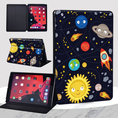 IPad 9th Case 2021 IPad 10.2 7th 8th Generation Case Funda Leather Cartoon Print iPad Mini 1 2 3 / Mini 4 5 / iPad 5th 6th Cover