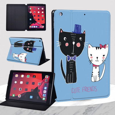 IPad 9th Case 2021 IPad 10.2 7th 8th Generation Case Funda Leather Cartoon Print iPad Mini 1 2 3 / Mini 4 5 / iPad 5th 6th Cover
