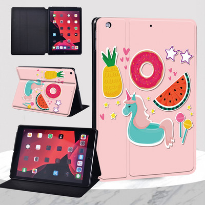 IPad 9th Case 2021 IPad 10.2 7th 8th Generation Case Funda Leather Cartoon Print iPad Mini 1 2 3 / Mini 4 5 / iPad 5th 6th Cover