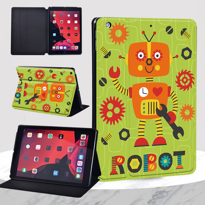 IPad 9th Case 2021 IPad 10.2 7th 8th Generation Case Funda Leather Cartoon Print iPad Mini 1 2 3 / Mini 4 5 / iPad 5th 6th Cover
