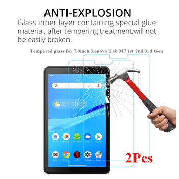 2 τεμάχια/Πακέτο Προστατευτικό οθόνης για 7\'\' Lenovo Tab M7 2019 2Gen 2021 3Gen Model TB-7305x/f/i TB-7306x/f/i HD Tablet Tempered Glass