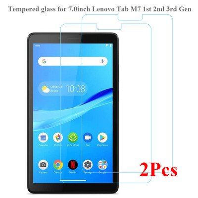 2 бр./Опаковка Скрийн протектор за 7" Lenovo Tab M7 2019 2Gen 2021 3Gen Модел TB-7305x/f/i TB-7306x/f/i HD таблет от закалено стъкло