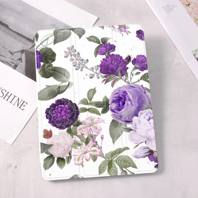 Tropical Flower Bud For Air 4 Silikonska maska za iPad Pro 2020 10.5 10.2 inča 8. generacije 7. 12.9 inča Automatic Wake Up Girl