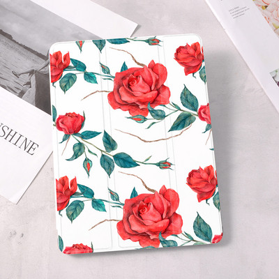 Tropical Flower Bud For Air 4 Silikonska maska za iPad Pro 2020 10.5 10.2 inča 8. generacije 7. 12.9 inča Automatic Wake Up Girl